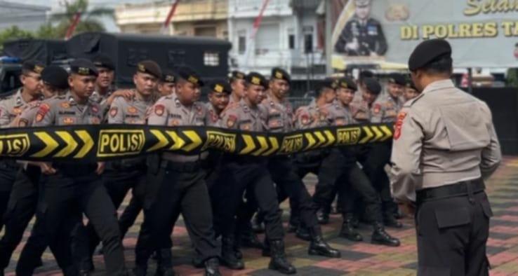 Polres Tasikmalaya Kota Gelar Latihan Dalmas sebagai Persiapan Jelang Pilkada 2024