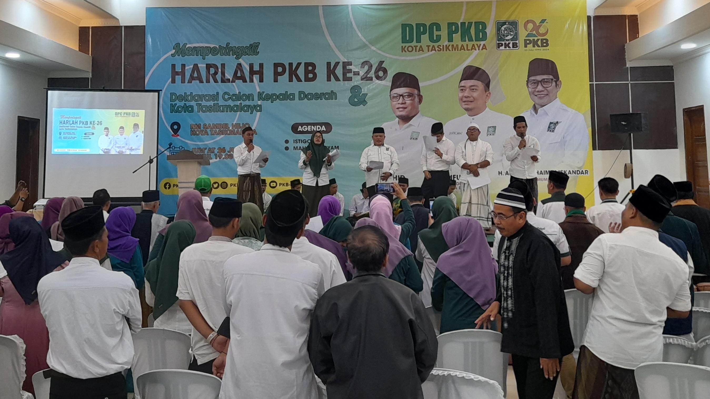 Peringati Harlah ke-26, DPC PKB Kota Tasikmalaya Gelar Istigosah dan Deklarasi Calon Kepala Daerah