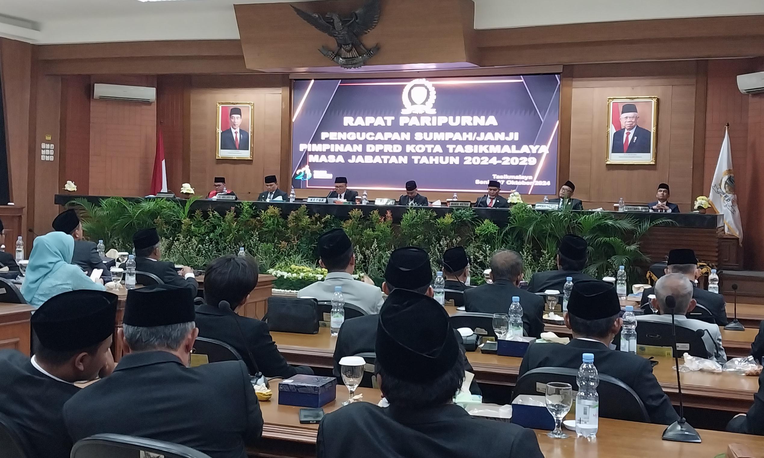 Aslim Pimpin Lagi DPRD Kota Tasikmalaya, Didampingi Wahid PKB, Heri PKS dan Hilman PPP