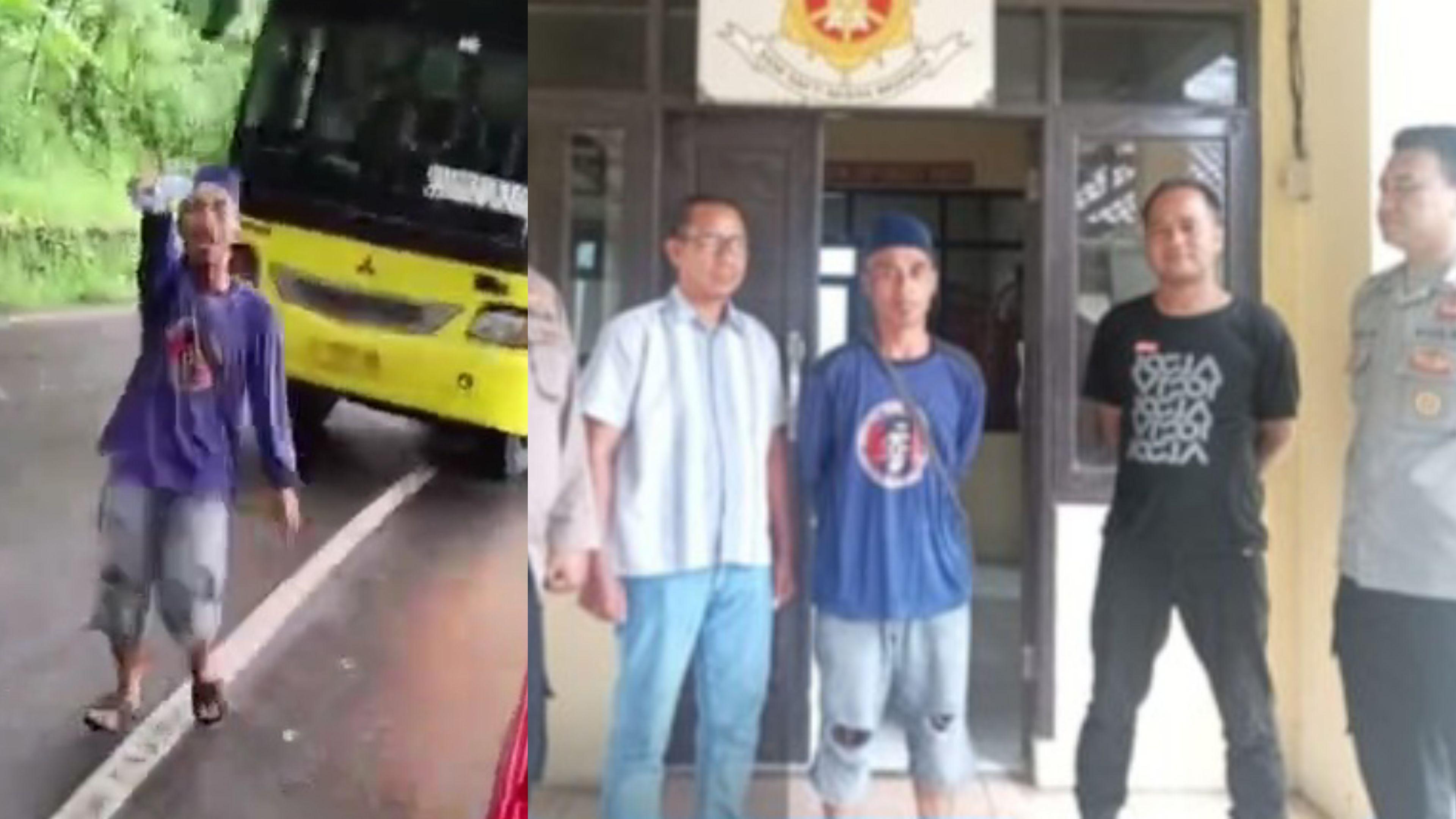 Viral! Aksi Pemaksaan Jual Air Mineral kepada Sopir Truk hingga Bengkokkan Spion di Kawalu Tasikmalaya, Polisi Gercep Tangkap Pelaku
