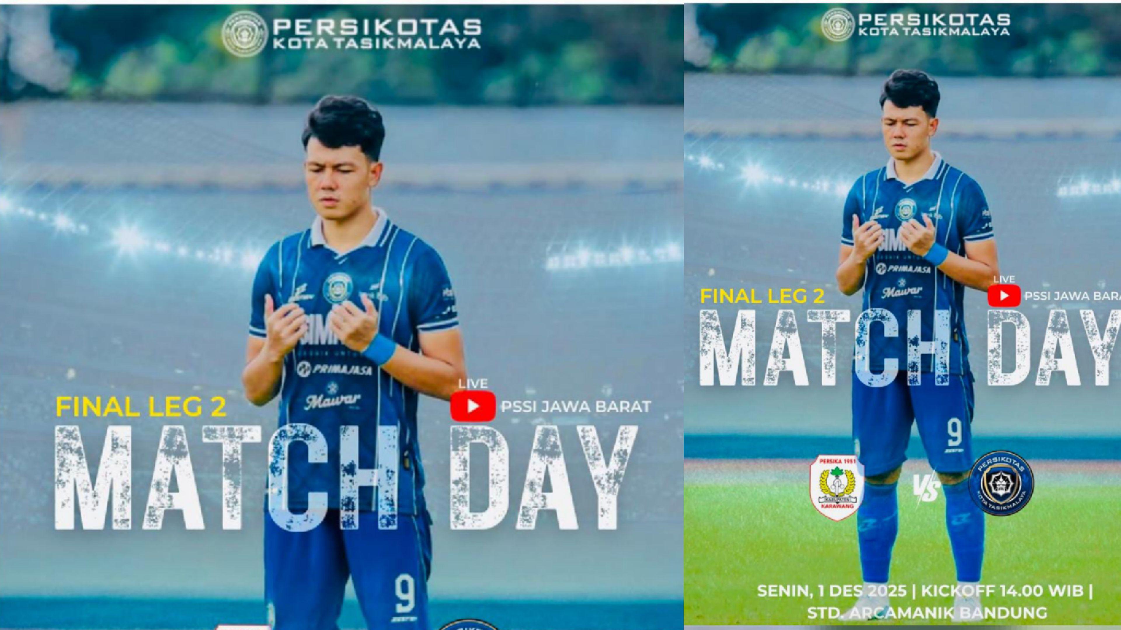 Hadapi Laga Penentuan di Leg Kedua Final Liga 4 Seri 1 Jabar, Persikotas FC Siap Jadi Juara!