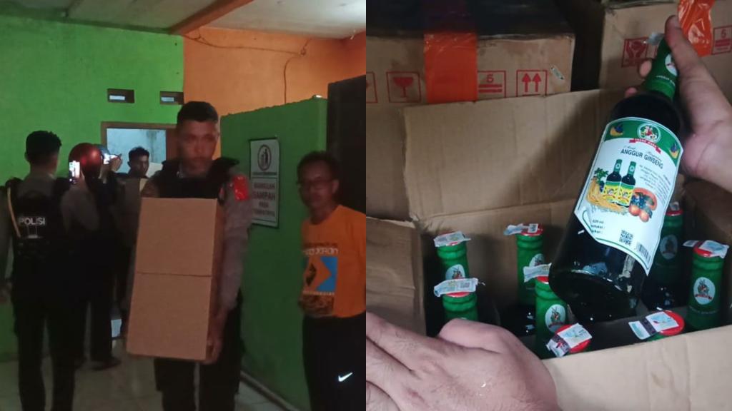 Jelang Nataru, Polres Ciamis Amankan Ribuan Botol Miras Siap Edar