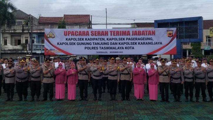 4 Kapolsek di Polres Tasikmalaya Kota Dimutasi, Ada yang Dapat Promosi