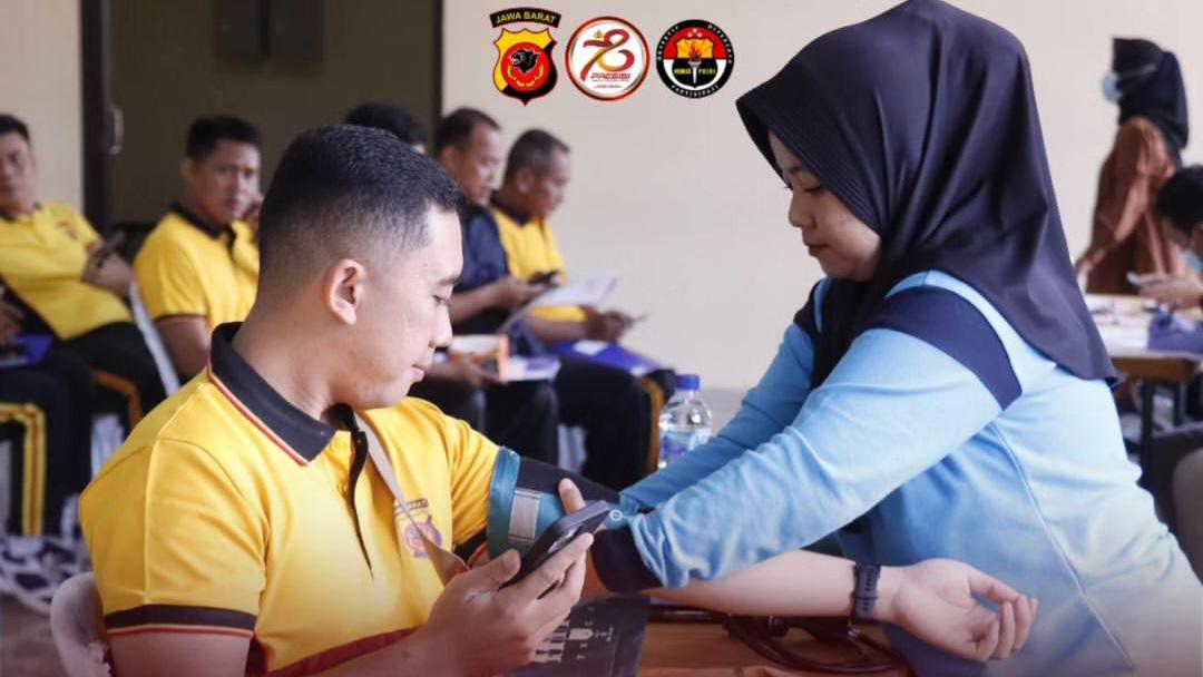 Jelang Pengamanan Pilkada 2024, Personel Polres Banjar Ikuti Pemeriksaan Kesehatan