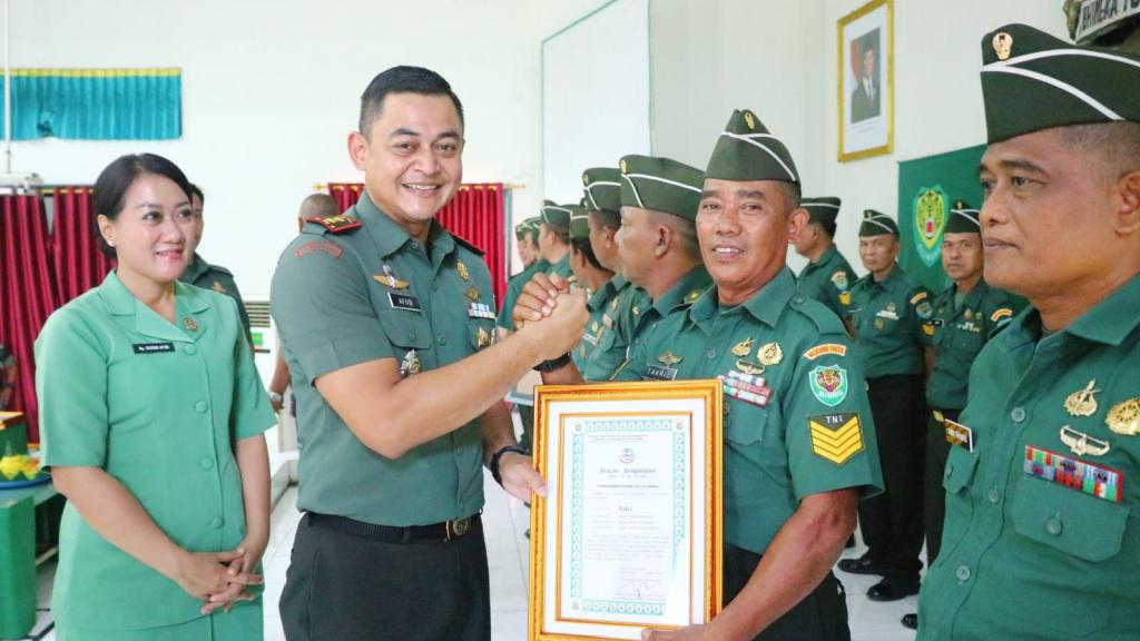 67 Prajurit Kodim Ciamis Naik Pangkat, 27 Lainnya Purna Tugas