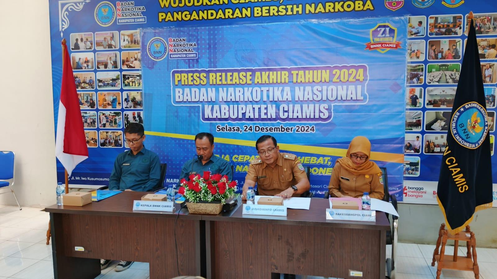 Akhir Tahun 2024, BNNK Ciamis Prioritaskan Rehabilitasi dan Edukasi Bahaya Narkoba