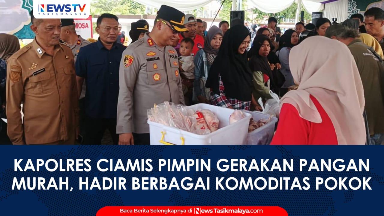 VIDEO: Aksi Kapolres Mamang Day di Alun-Alun Ciamis: Hibur Warga Sambil Pimpin Gerakan Pangan Murah