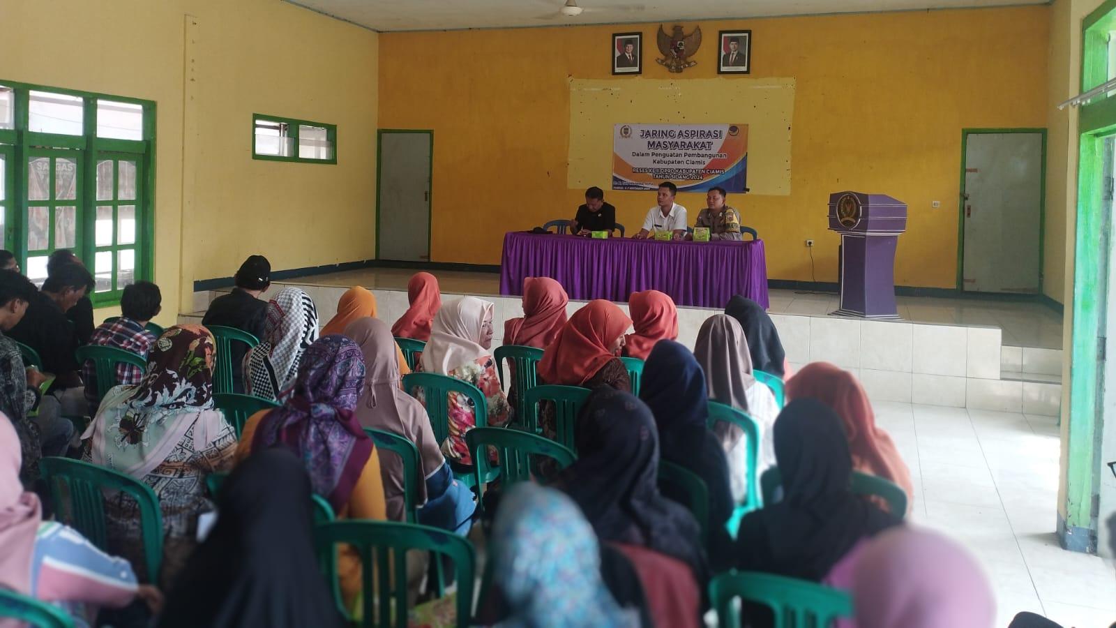 Anggota DPRD Ciamis Fraksi Partai NasDem Gelar Reses untuk Serap Aspirasi Masyarakat