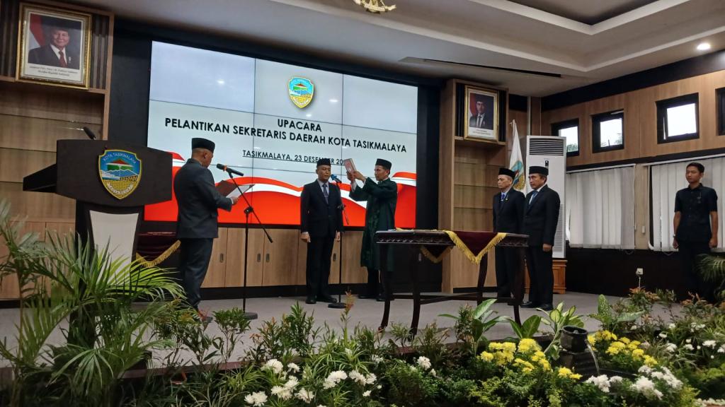 Asep Goparulloh Resmi Dilantik sebagai Sekda Definitif Kota Tasikmalaya