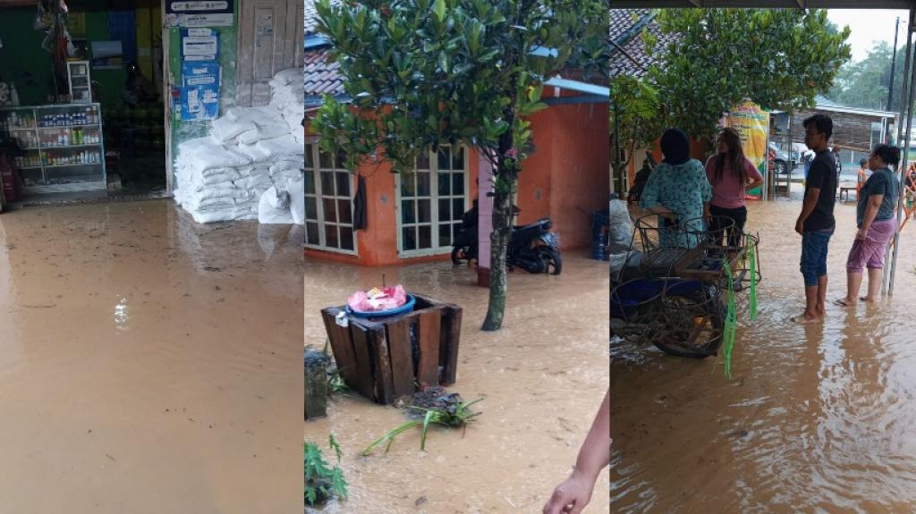 Banjir di Cimaragas Ciamis Rendam Tiga Rumah dan Satu Kios