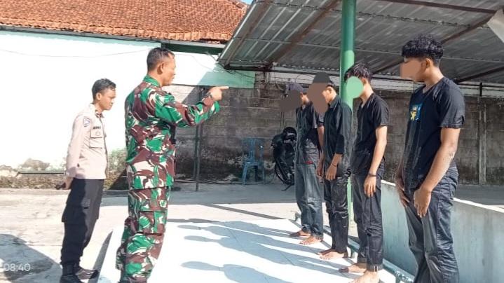 Bikin Onar, 4 Remaja di Tasikmalaya Diamankan dan Dibina Bhabinkamtibmas serta Babinsa