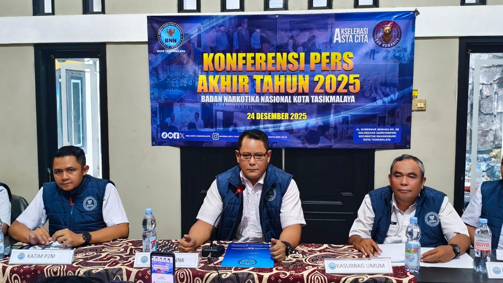 BNN Kota Tasikmalaya Lampaui Target Rehabilitasi Narkoba Sepanjang 2025, Layani Puluhan Klien hingga Warga Binaan Lapas