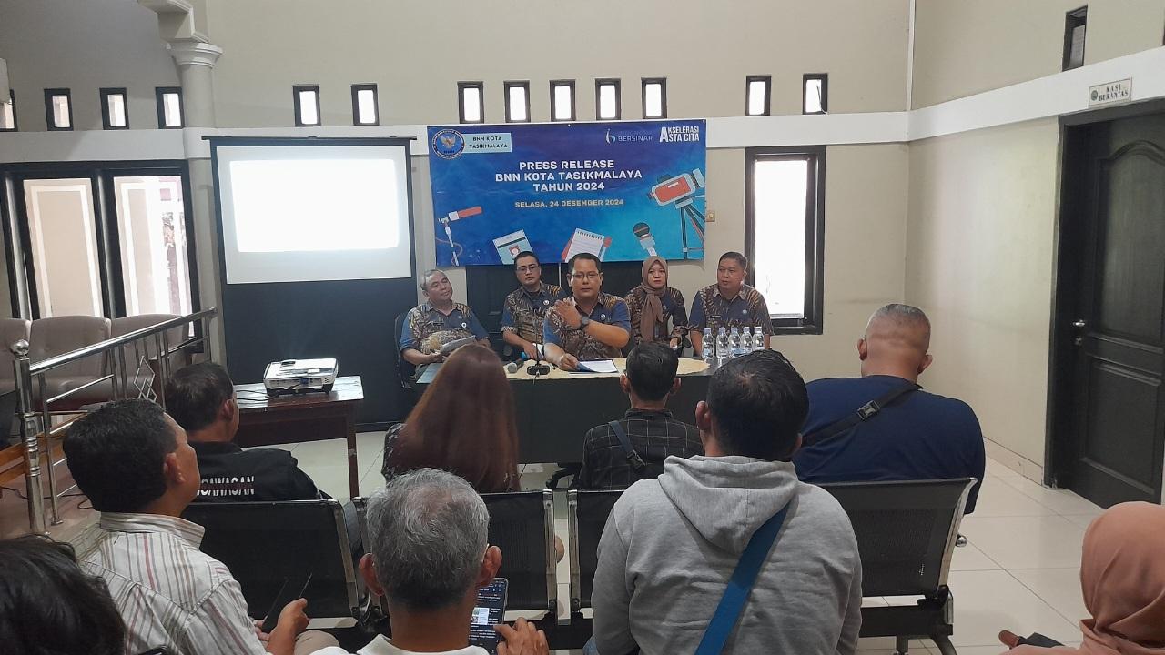 BNN Tasikmalaya Ungkap Capaian dan Strategi Tahun 2024 dalam Press Release Akhir Tahun