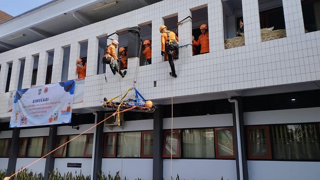 BPBD Ciamis Gelar Simulasi Penanganan Bencana Megathrust dan Hidrometeorologi