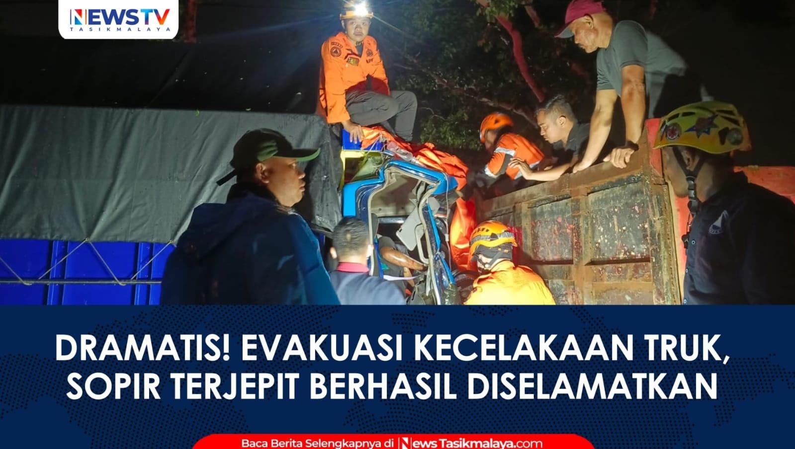 VIDEO: BREAKING NEWS: Truk Tabrak Truk di Jalan Sewaka Kota Tasikmalaya, Sopir Terjepit