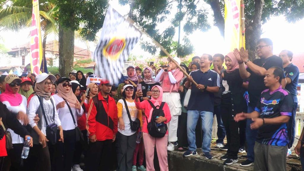 Cawabup Ciamis Yana D Putra Lepas Ribuan Peserta Jalan Sehat Harlah Karang Taruna ke-64