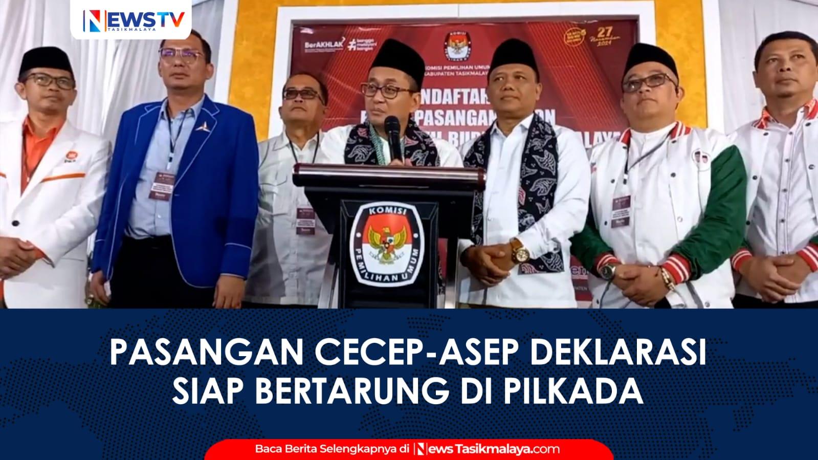 VIDEO: Cecep Nurul Yakin dan Asep Sopari Deklarasikan Pencalonan di Pilkada Kabupaten Tasikmalaya 2024