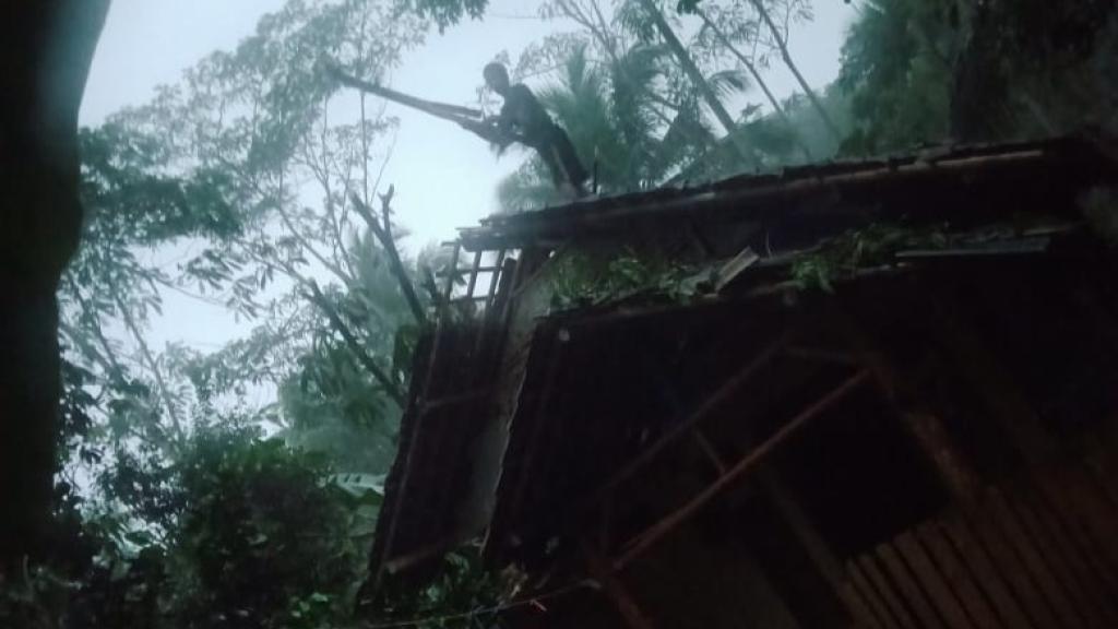 Ciamis Dilanda Hujan Badai, Lima Rumah Tertimpa Pohon Tumbang