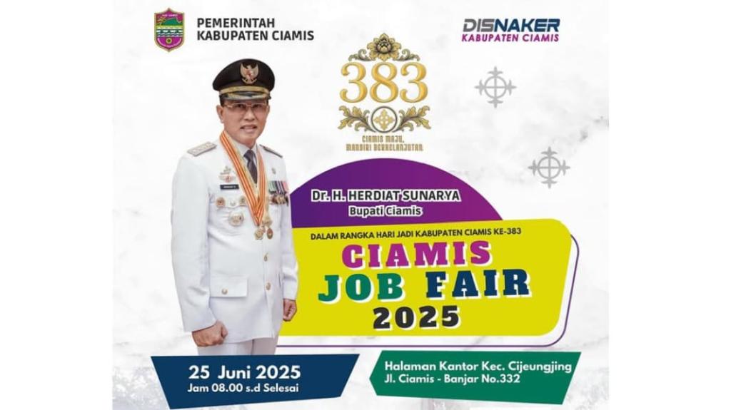 Ciamis Job Fair 2025 Buka 1.150 Lowongan Kerja, Disnaker Ajak Warga Wujudkan Kemandirian Ekonomi