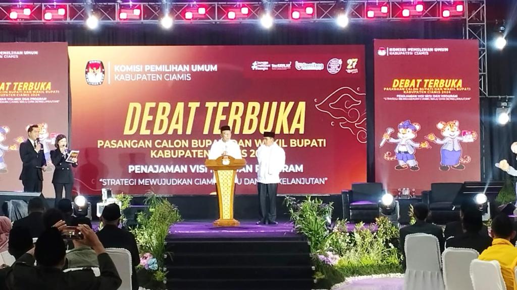 Dalam Debat Terbuka, Herdiat-Yana Paparkan Visi Misi Wujudkan Ciamis Maju dan Berkelanjutan