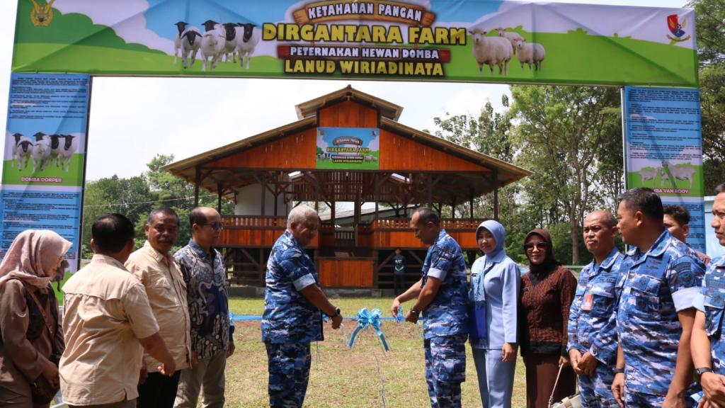 Danlanud Wiriadinata Resmikan Dirgantara Farm untuk Mendukung Ketahanan Pangan
