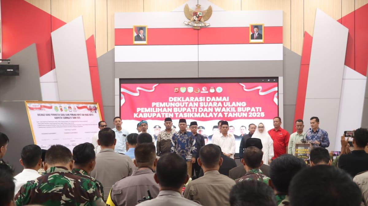 Deklarasikan Pemilu Damai Jelang PSU Pilkada Tasikmalaya