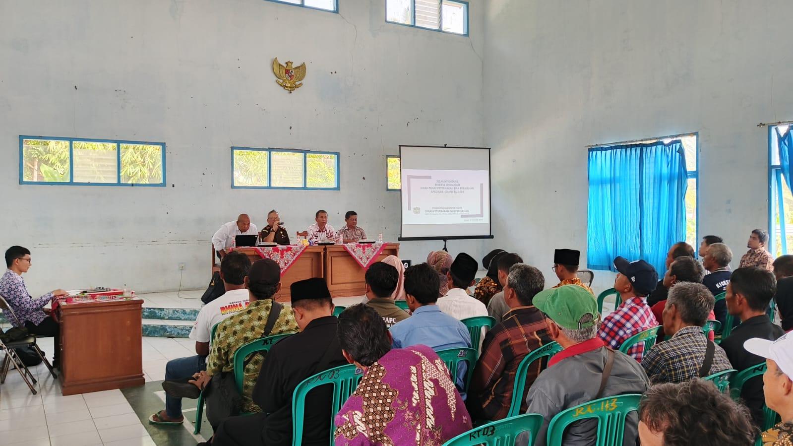 Disnakkan Kabupaten Ciamis Sosialisasi Hibah APBD 2024 untuk Peternak dan Pembudidaya Ikan