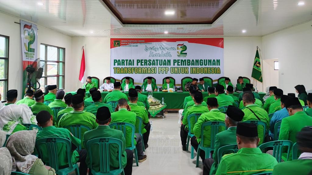 DPC PPP Ciamis Rayakan HUT ke-52 dan Resmikan Renovasi Kantor Baru