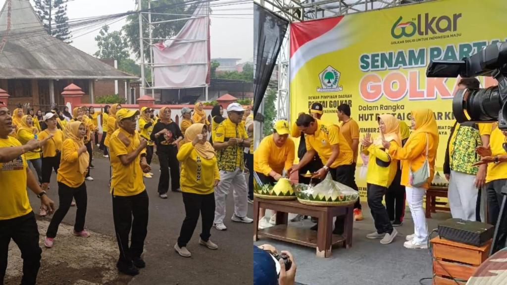 DPD Golkar Kota Tasikmalaya Gelar Senam Massal HUT ke-60, Dukung Rekor MURI dan Perkuat Solidaritas