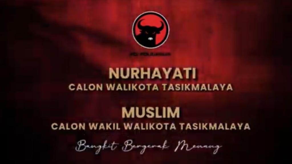 DPP PDI Perjuangan Umumkan Pasangan Nurhayati-Muslim untuk Pilkada Kota Tasikmalaya 2024