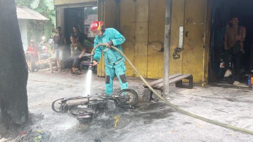 Dua Motor Terbakar dalam Sepekan di Ciamis, Diduga Akibat Korsleting dan Tali Terbakar Knalpot