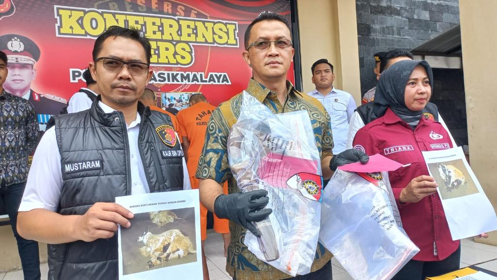 Dua Residivis Pencurian Hewan Ternak Dibekuk Polres Tasikmalaya