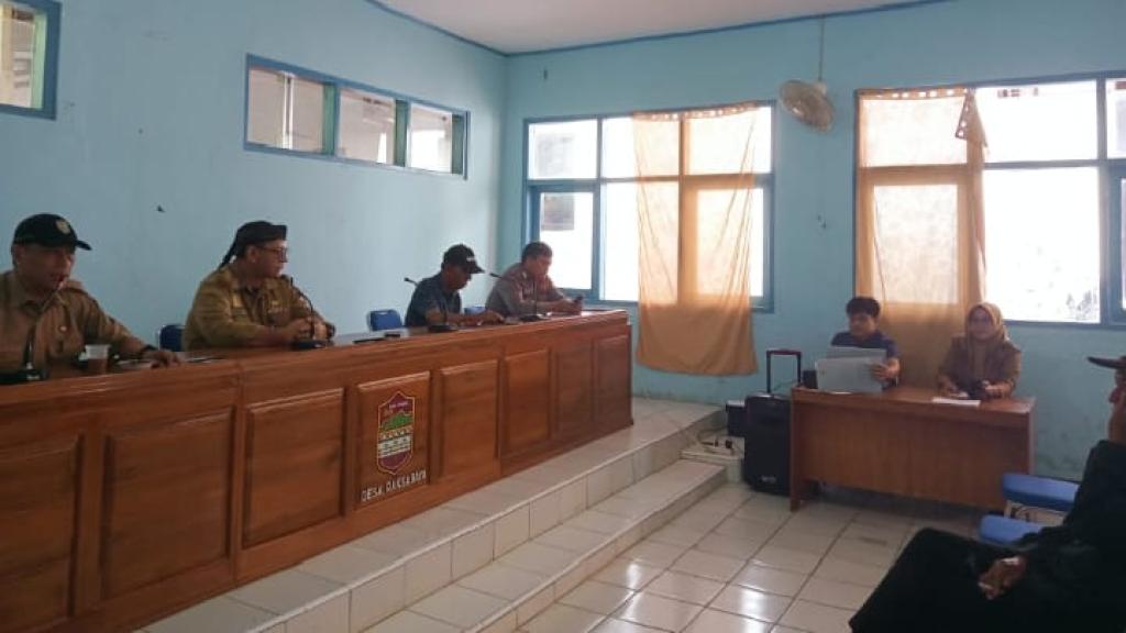 Dukung Ketahanan Pangan, Polsek Cimaragas Hadiri Musyawarah Gapoktan Desa Raksabaya