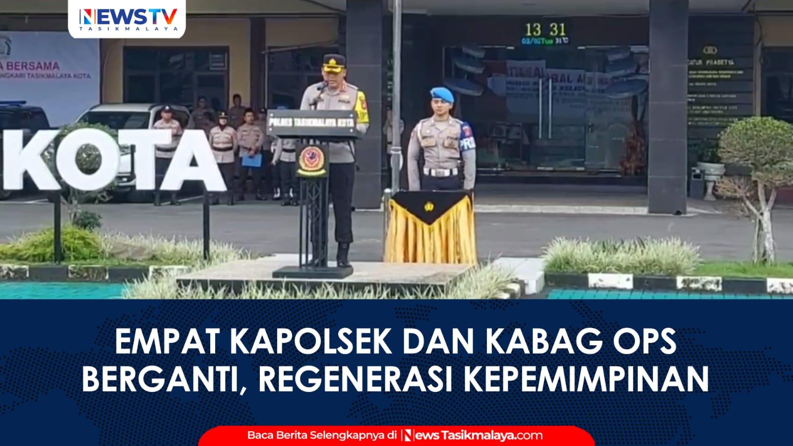 VIDEO: Empat Kapolsek dan Kabag Ops Berganti, Polres Tasikmalaya Kota Lakukan Regenerasi Kepemimpinan
