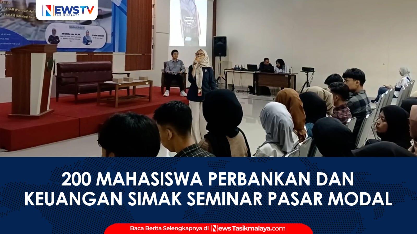 VIDEO: FEB Unsil Tasikmalaya Gelar Pengantar Sekolah Pasar Modal untuk Mahasiswa