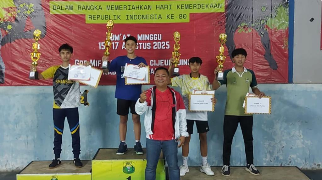 Final Bulu Tangkis Kapolres Cup 2025 Meriahkan HUT ke-80 RI di Ciamis, Ini Daftar Juaranya