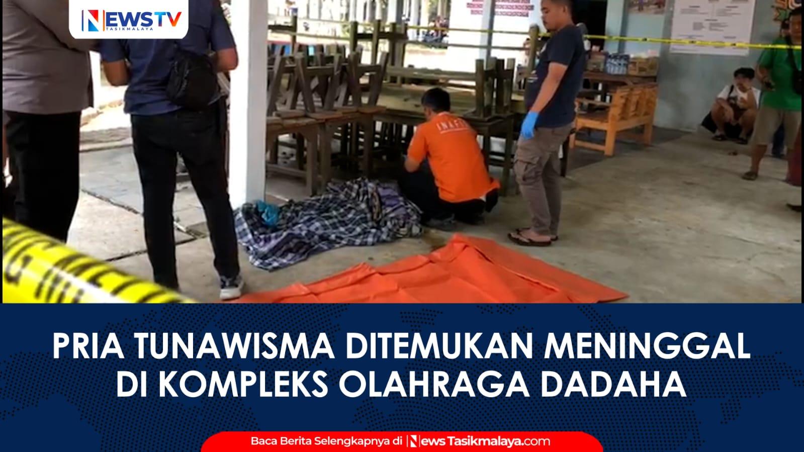 VIDEO: Geger! Pria Ditemukan Tewas di Dekat Lapangan Basket Dadaha Tasikmalaya