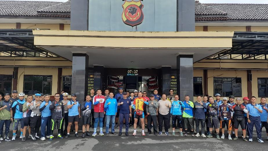 Gowes Bersama Forkopimda, Polres Tasikmalaya Kota Perkuat Sinergi dan Kebersamaan