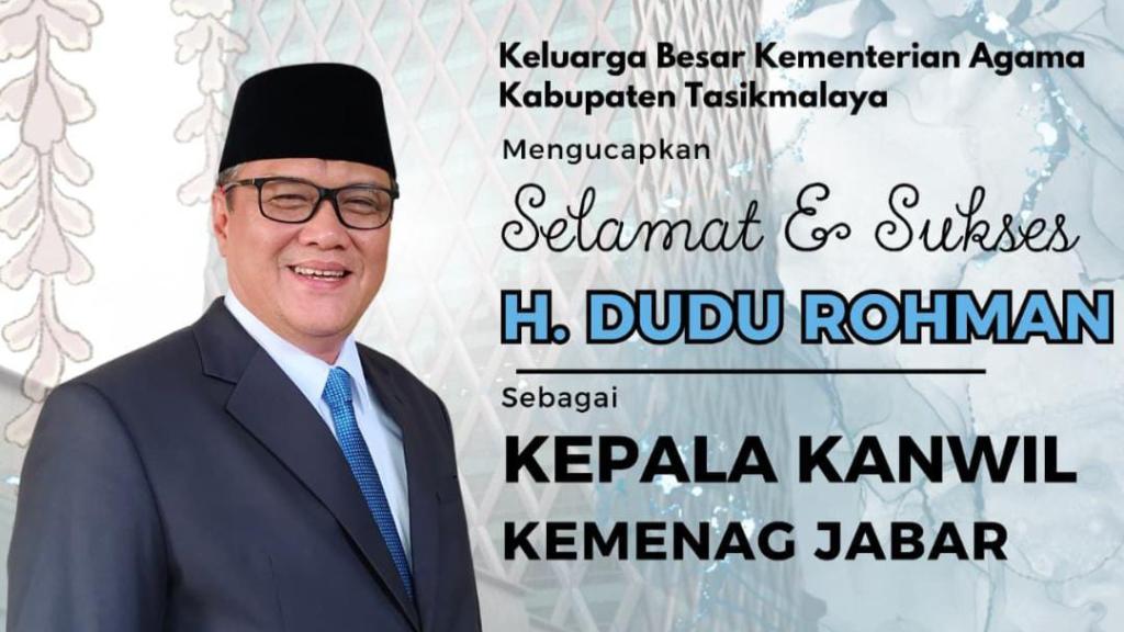 H. Dudu Rohman Resmi Dilantik sebagai Kakanwil Kemenag Jawa Barat