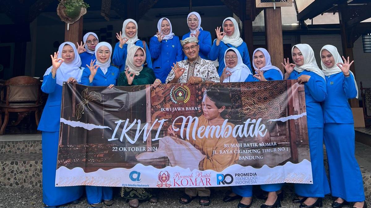 IKWI Jawa Barat Gelar Workshop Membatik di Rumah Batik Komar Bandung