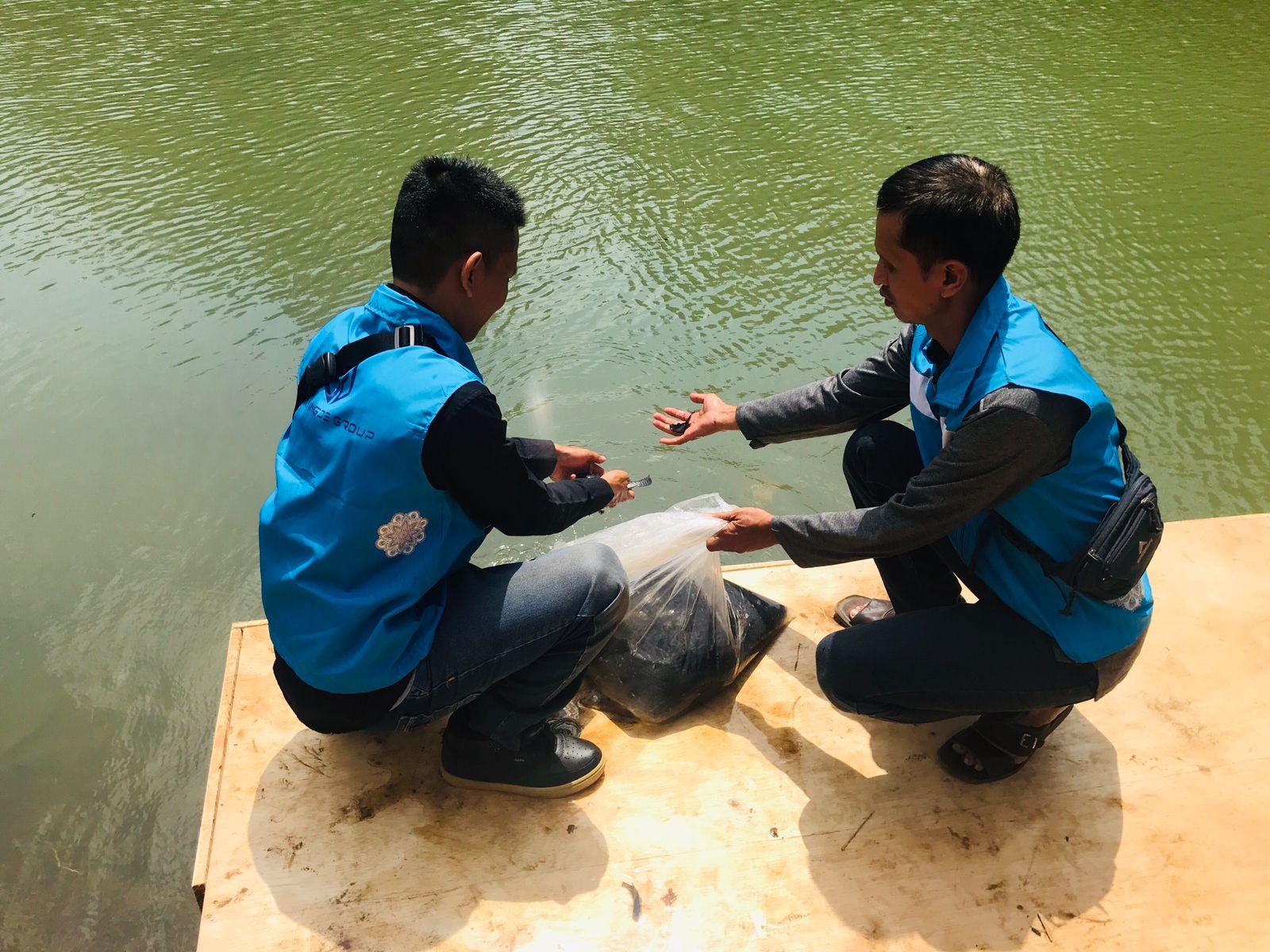 Perusahaan Asal Banjar Sebar Ribuan Bibit Ikan di Citanduy, Peringati Hari Sungai Nasional