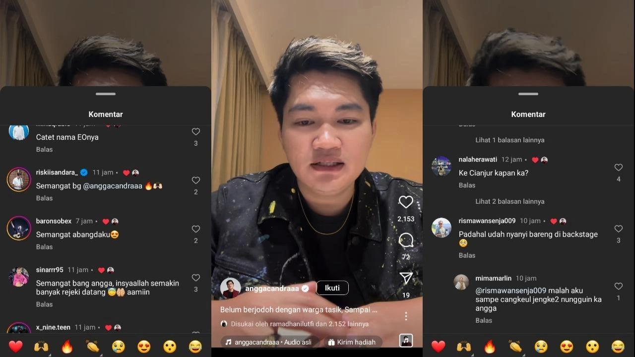 Sekecewa Itu! Angga Candra Batal Manggung di Tasikmalaya, Penggemar Ungkapkan Kekecewaan di Media Sosial