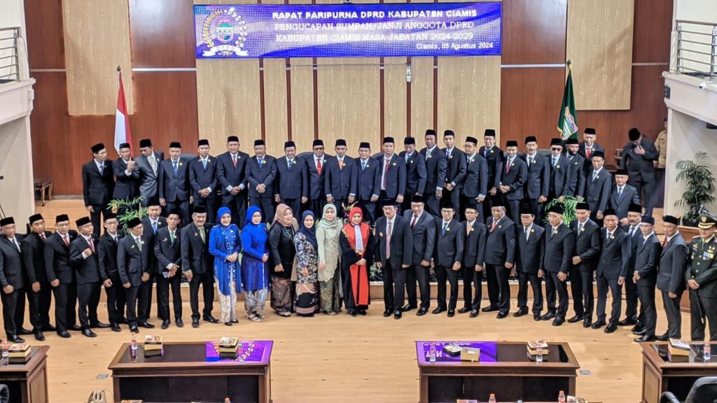 50 Anggota DPRD Ciamis Periode 2024-2029 Dilantik, Berikut Daftar Nama dan Dapilnya