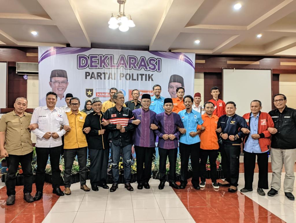 Delapan Parpol Non Parlemen Deklarasikan Dukungan untuk HY di Pilkada Ciamis 2024