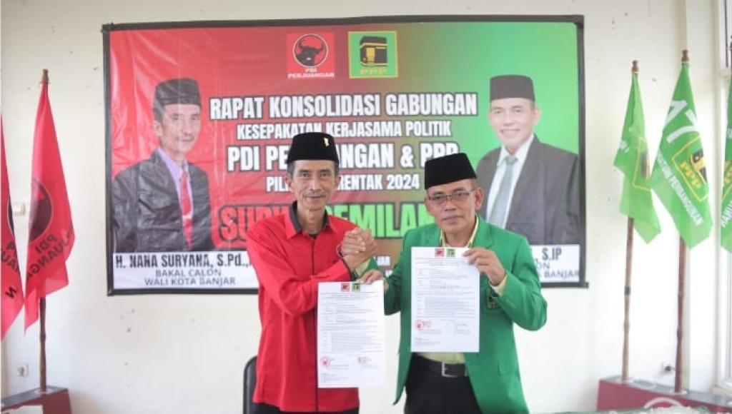 PDIP dan PPP Resmi Berkoalisi untuk Pilkada Kota Banjar 2024