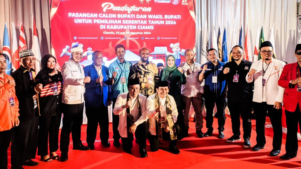 Didukung 18 Parpol, Herdiat-Yana Resmi Daftar ke KPU untuk Pilkada Ciamis