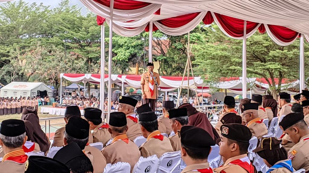 HUT ke-63 Pramuka Tingkat Jawa Barat, Ribuan Peserta Penuhi Lokasana Ciamis