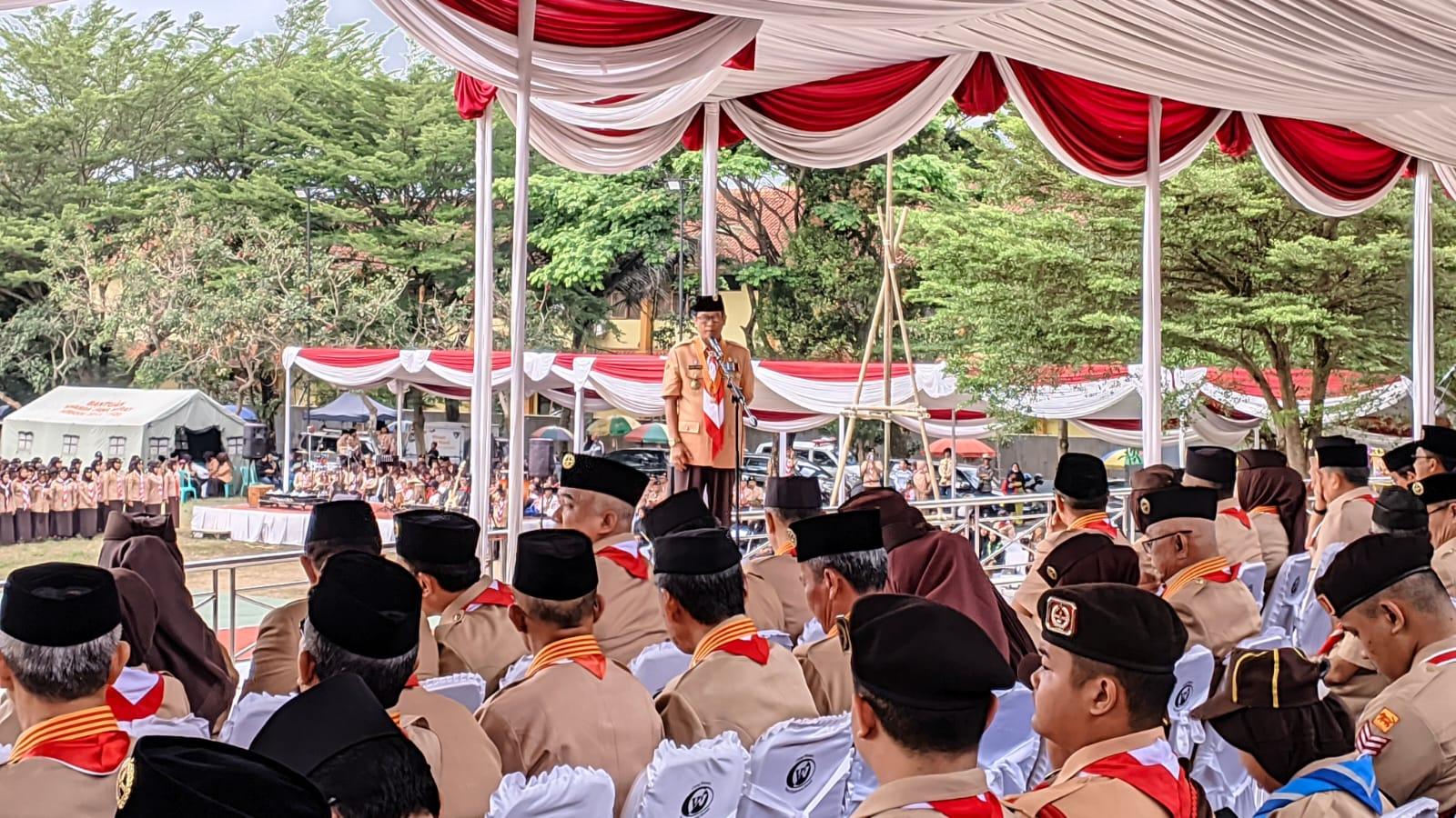 HUT ke-63 Pramuka Tingkat Jawa Barat, Ribuan Peserta Penuhi Lokasana Ciamis