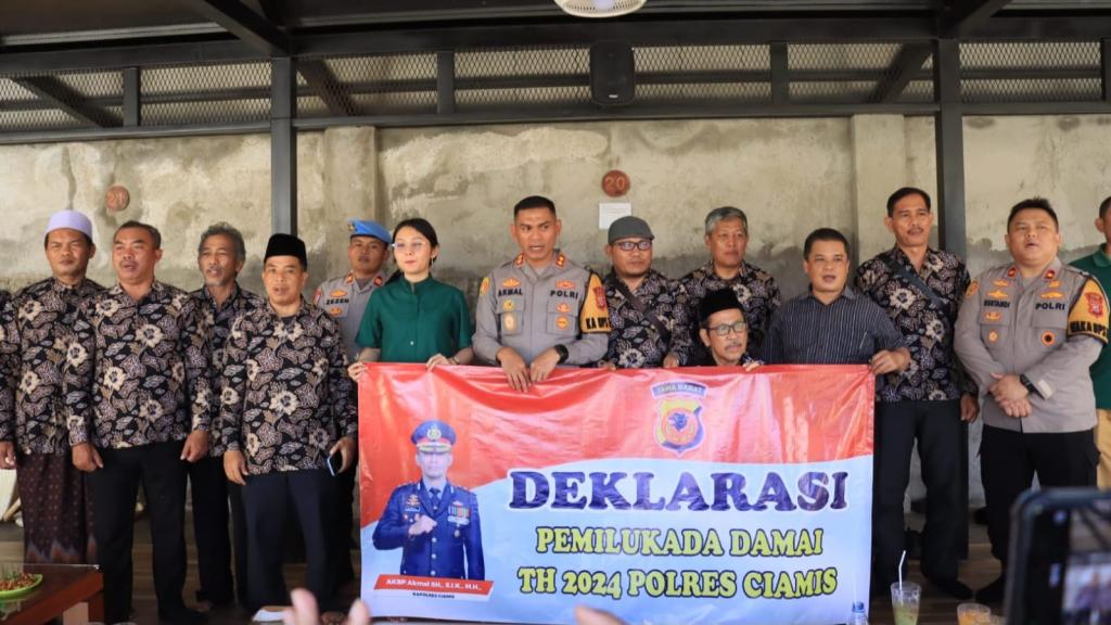 Deklarasi Pilkada Damai: Polres Ciamis dan FKUB Komitmen Jaga Kerukunan Umat Beragama