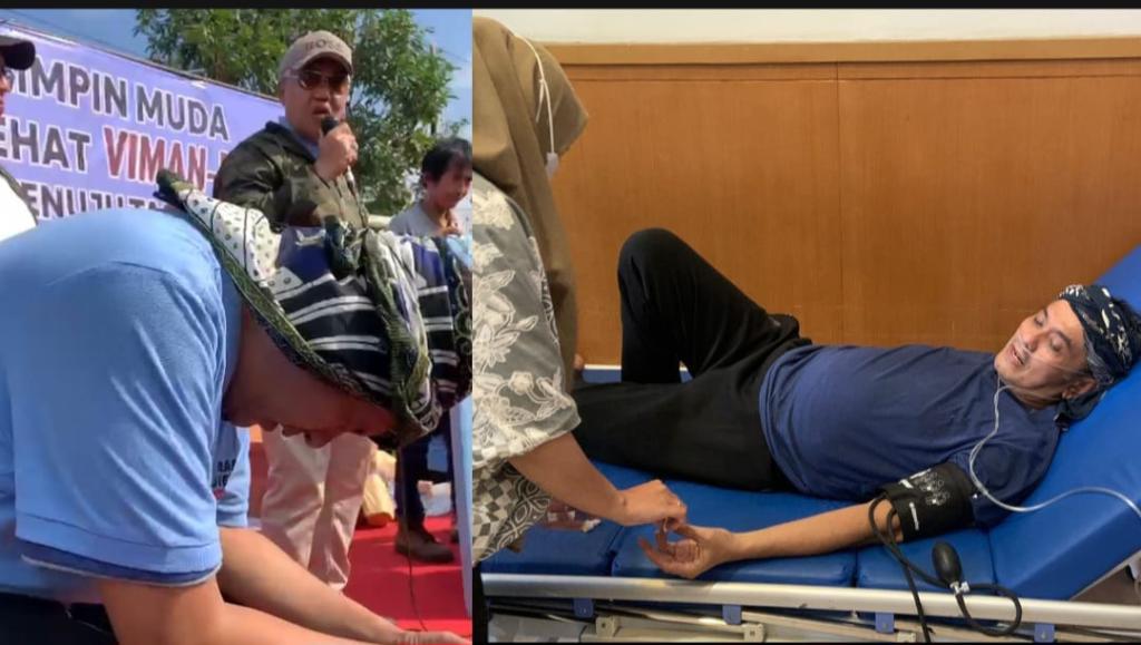 Diky Chandra Jatuh Pingsan dan Dilarikan ke Rumah Sakit